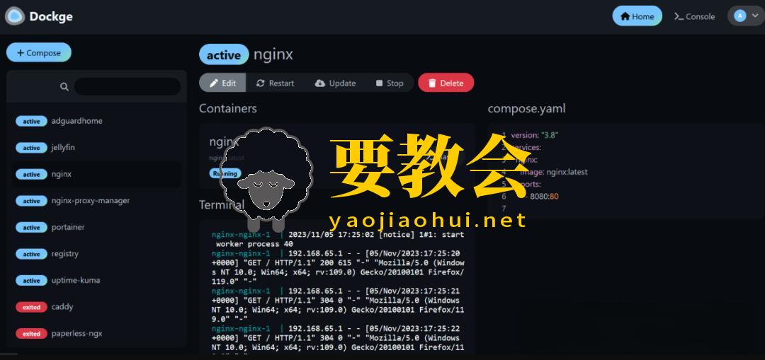一款开源的Docker管理工具:Dockge 一款开源的Docker管理工具:Dockge